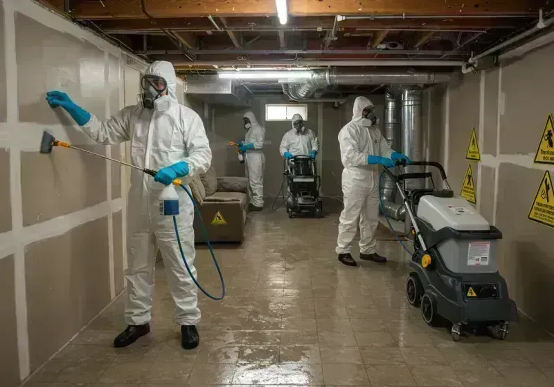 Basement Moisture Removal and Structural Drying process in North Spearfish, SD